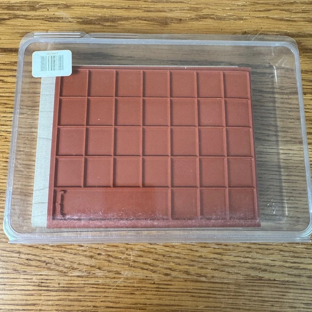 Stampin Up Calendar Grid Mount Rubber Stamp 2007 Large‎ Background DIY Planner